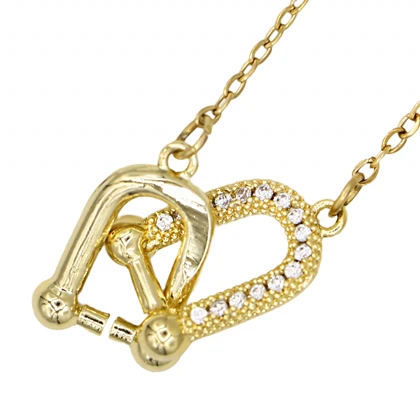 گردنبند زنانه مدل تیفانی نگینی