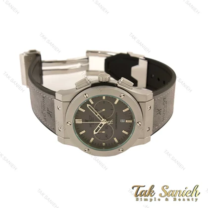 ساعت هابلوت مردانه سه موتوره طوسی Hublot-4497-G