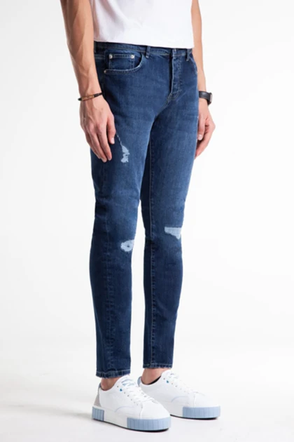 شلوار جین مردانه اسلیم زاپ‌دار