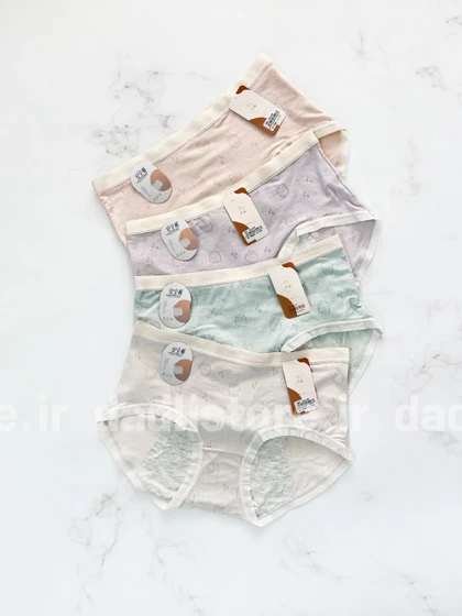 شورتکس قاعدگی ویسکوز طرح توت فرنگی