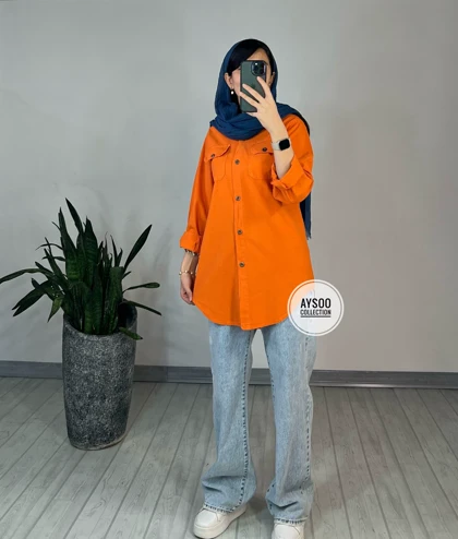 مانتو مداد رنگی پسته (ایراددار)