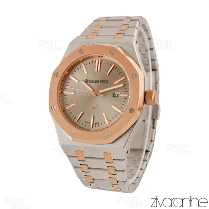 ساعت اودمار پیگه (AP) مردانه دورنگ رزگلد صفحه طوسی 105381