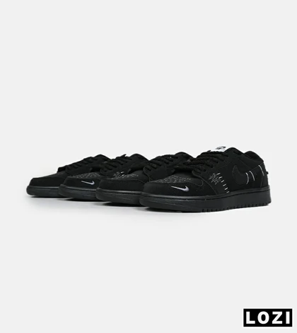 کفش کتانی مردانه و زنانه مشکی نایک NIKE jordan Vodoo