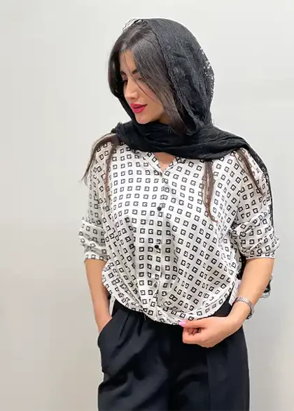 شومیز گره‌ای کد 4056
