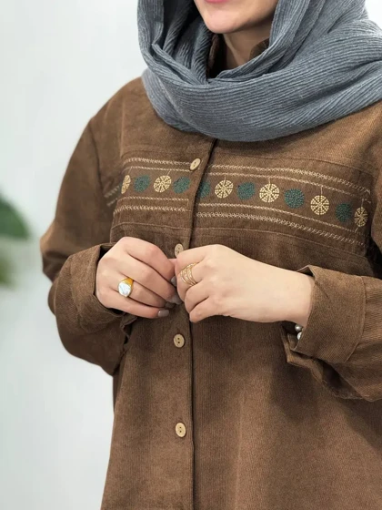 مانتو گلدوزی فریماه