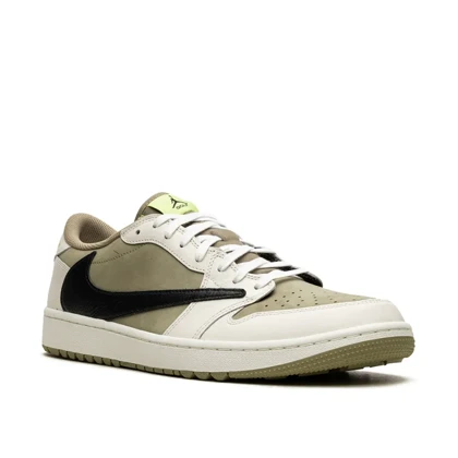 کتانی نایک ایر جردن1 بدون ساق گلف ترویس اسکات مستر کوالیتی Nike Air Jordan1 Travis Scott 1 Low Golf