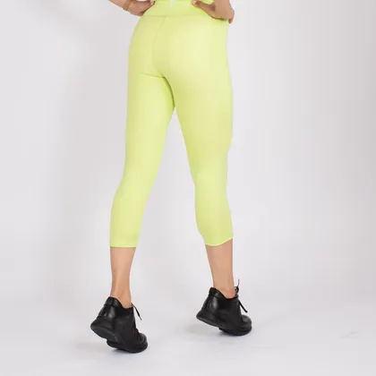لگ اسلیم افکت جیب‌دار فسفری قد 75 - Agi Slim Effect Leggings Fıstık Yeşili