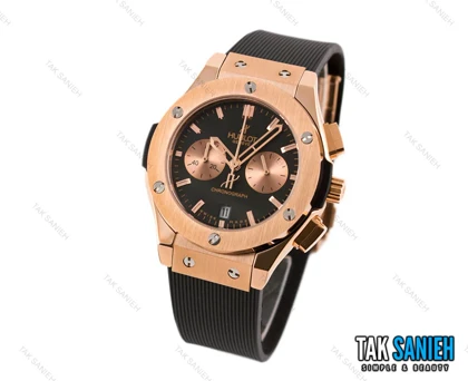 ساعت هابلوت زنانه رزگلد مشکی سه موتوره Hublot-2186-L