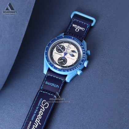 ساعت مچی امگا سواچ Omega x Swatch Speedmaster Super Blue