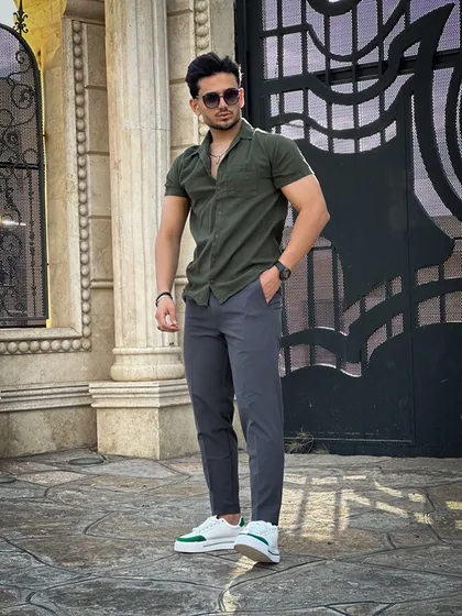 پیراهن کنفی ساده