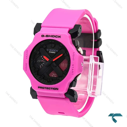 ساعت کاسیو جیشاک GA2300 صورتی صفحه مشکی G-Shock-6293-L