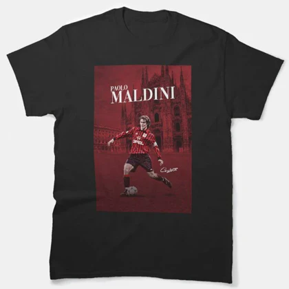 تیشرت لانگ ورزشی آ.ث میلان | تیشرت لانگ Ac milan طرح Paolo Maldini کد 146326