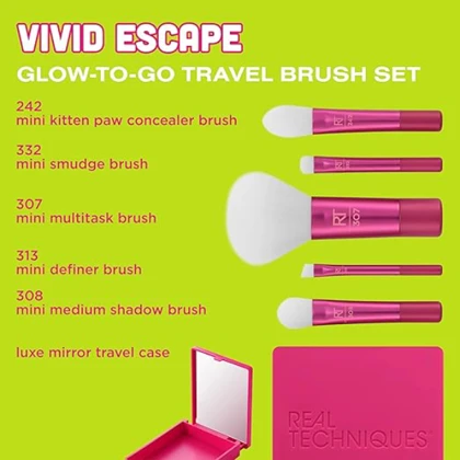 ست براش آرایشی ریل تکنیک مدل Vivid Escape Glow