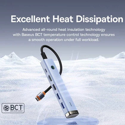 هاب تایپ سی 6 پورت بیسوس Baseus BS-OH166