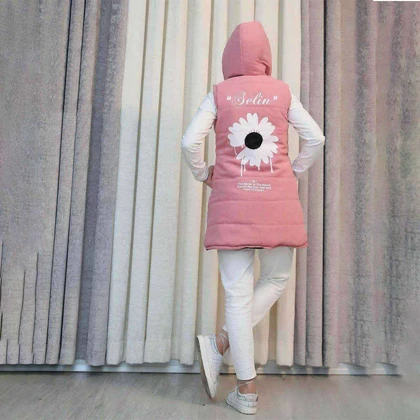 پافر دخترانه مدل آفتاب گران دو رو