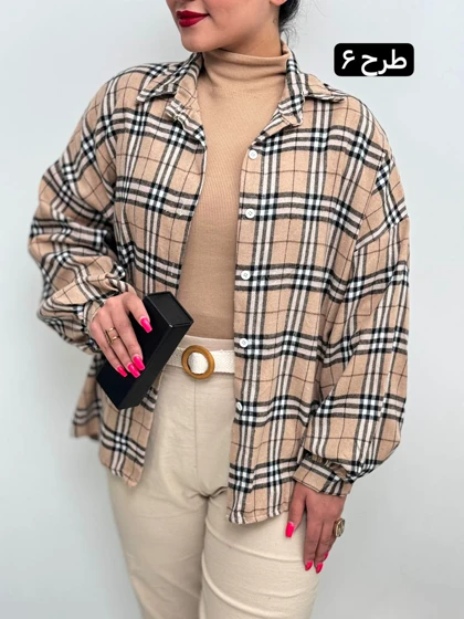 تونیک چهارخونه پشمی 2166