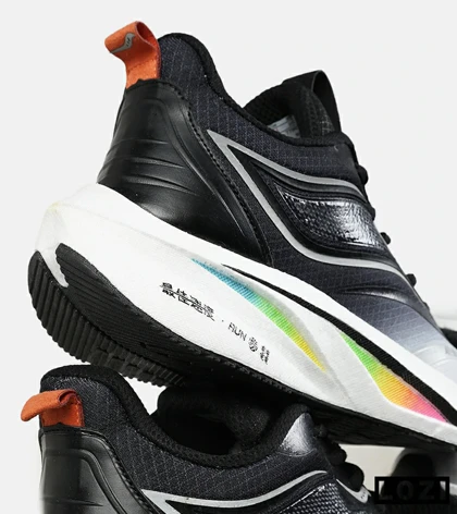 کفش کتانی مشکی خاکستری Saucony Ride Review v.2 مدل 7398