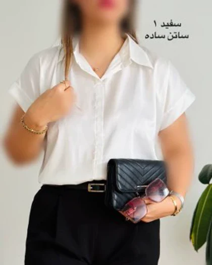 شومیز آستین کوتاه ساتن 4