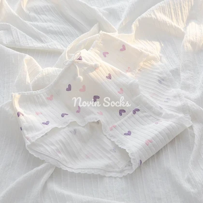 شورت طرح قلب بنفش (سایز 38 الی 42)