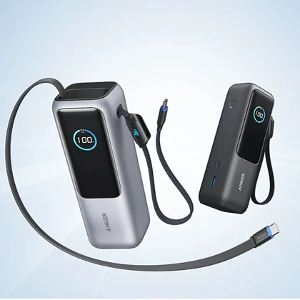 پاور بانک 25000 انکر Anker مدل A1695 توان 100 وات با کابل USB-C