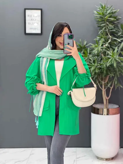 مانتو آستین گت سرجیب دوبل