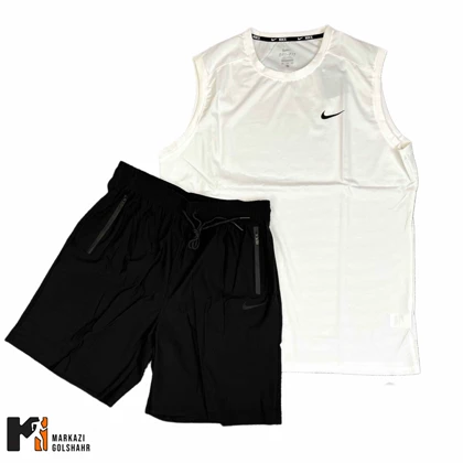 ست آستین حلقه‌ای شلوارک مردانه نایک کد 8152