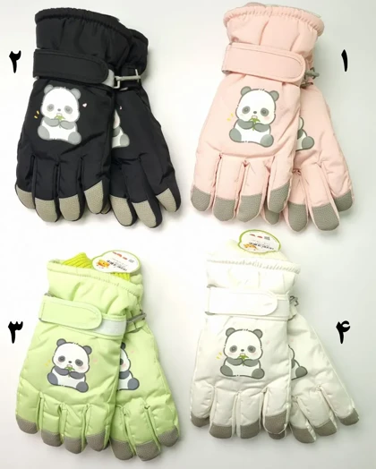 دستکش بچه‌گانه شمعی ضدآب توکرکی طرح پاندا