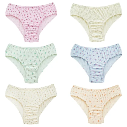 شورت پنبه‌ای زنانه پانیذ کد 4599 بسته 6 عددی