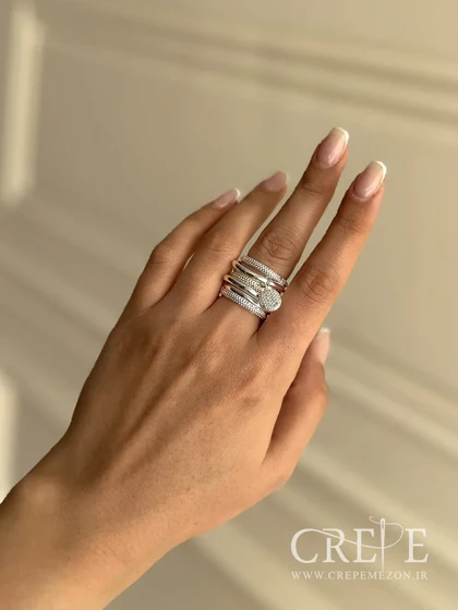 انگشتر چند لاین آویزدار