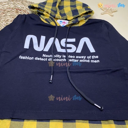 هودی چهار خانه مدل NASA زرد