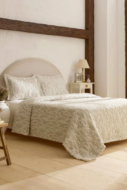 ست روتختی دو نفره Karaca Home مدل Klaris پلی‌استر - سبز