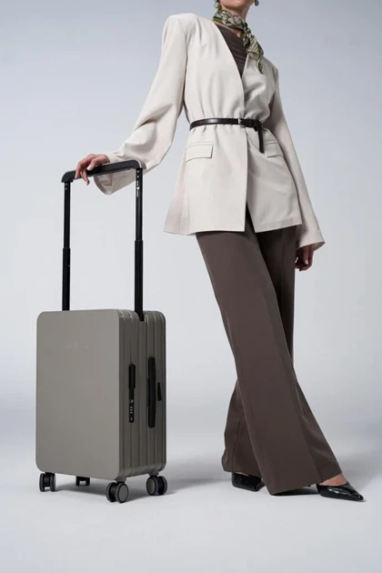 چمدان سایز بزرگ رزمری مدل Rose Merry RL-601-2p-Large_Gray