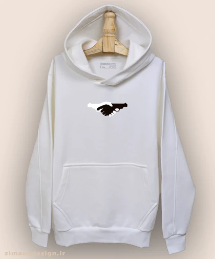 هودی مردانه و زنانه طرح دست به تفنگ کد 949