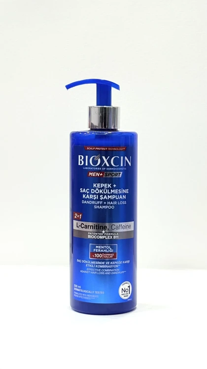 شامپو ضد شوره و ضد ریزش مو مردانه Bioxcin Men Sport – 500 میلی‌لیتر