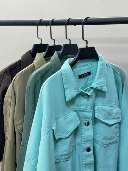 کراپ کت جین رنگی آمسو