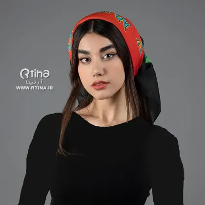 روسری کوتاه بیبی اسکارف دخترانه طرح فانتزی جدید (68×68 سانتیمتر)