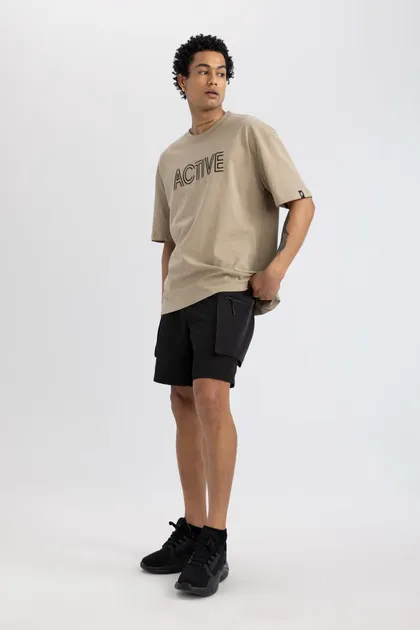 شورت بافته شده DeFactoFit Oversize Fit C1530AX24SM