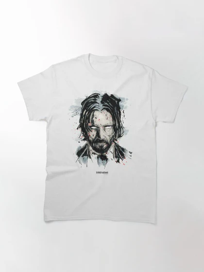 تیشرت جان ویک | تیشرت john wick طرح صورت جان ویک کد 97371