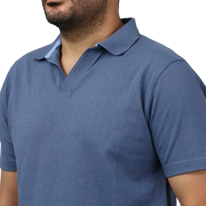 پولوشرت آستین کوتاه یقه شکاری مردانه سیزر مدل 15611953