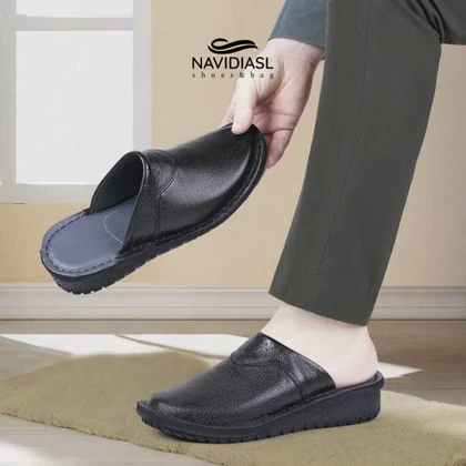 صندل مردانه چرم شهاب طبی کد 1503013