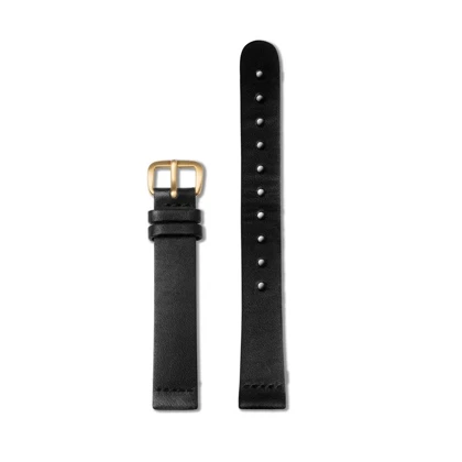 بند چرم تریوا مدل Black Super Slim- champagne-16mm