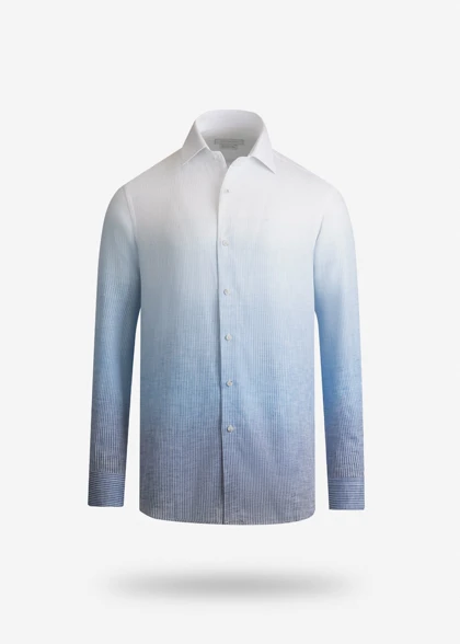 پیراهن لینن طرح دار 2420102