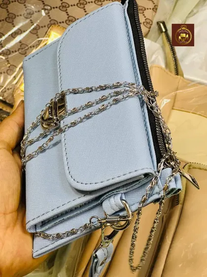 کیف پول دستی و دوشی زنانه قفل دار
