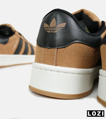 کفش کتانی مردانه و زنانه قهوه ای مشکی ADIDAS Campus مدل 6484