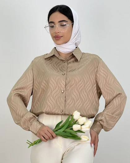 شومیز ساتن برکه(41)کد:4740