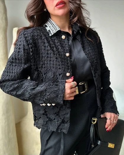 کت شاین‌دار گیپوری
