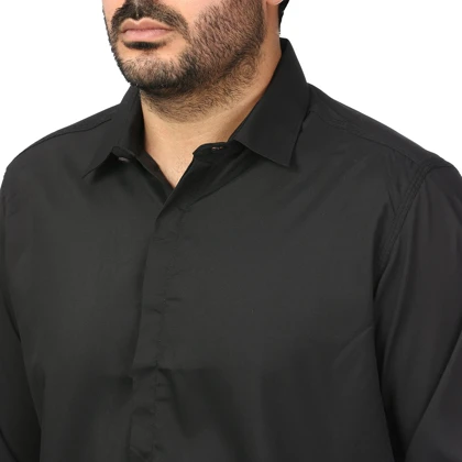 پیراهن آستین بلند ساده مردانه مدل 6102391