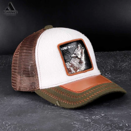 کلاه گورین طرح گرگ Trucker Cap HA5
