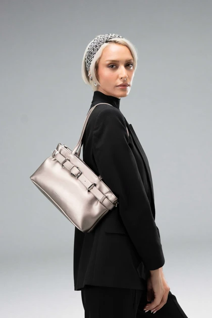 کیف دستی زنانه چرم مصنوعی دسته دار دیوید جونز DAVIDJONES