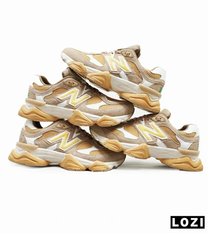 کفش کتانی مردانه قهوه ای سفید NEW BALANCE 9060
